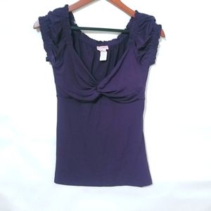 Six Degrees of Separation M Purple Twist Top